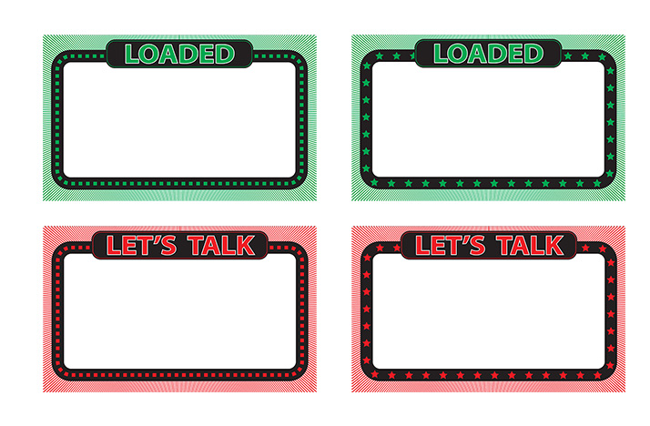 Collage of used car sale signs that are included in the offer.